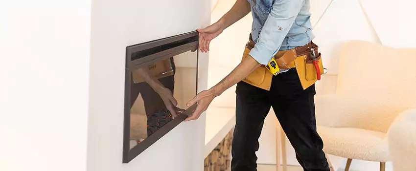 Metal Fireplace Installation in Rosenberg, Texas
