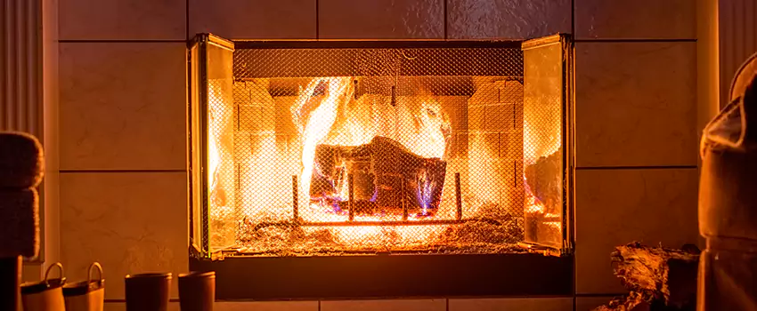 Mendota Hearth Landscape Fireplace Installation in Rosenberg, Texas
