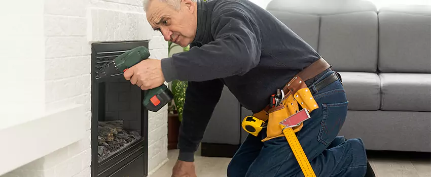 New Indoor Fireplace Installation in Rosenberg, Texas