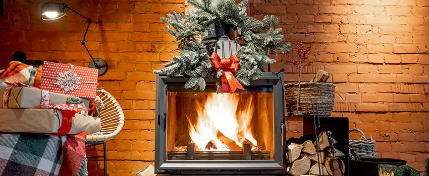 Travis Industries Linear Gas Fireplace Installation in Rosenberg, Texas