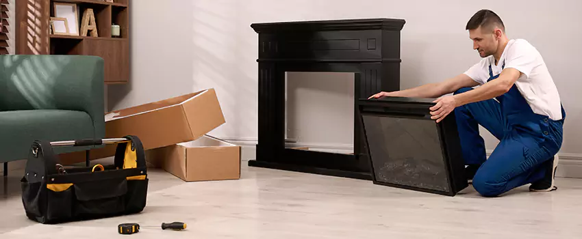 Old Rusted Metal Fireplace Repair And Replacement in Rosenberg, TX
